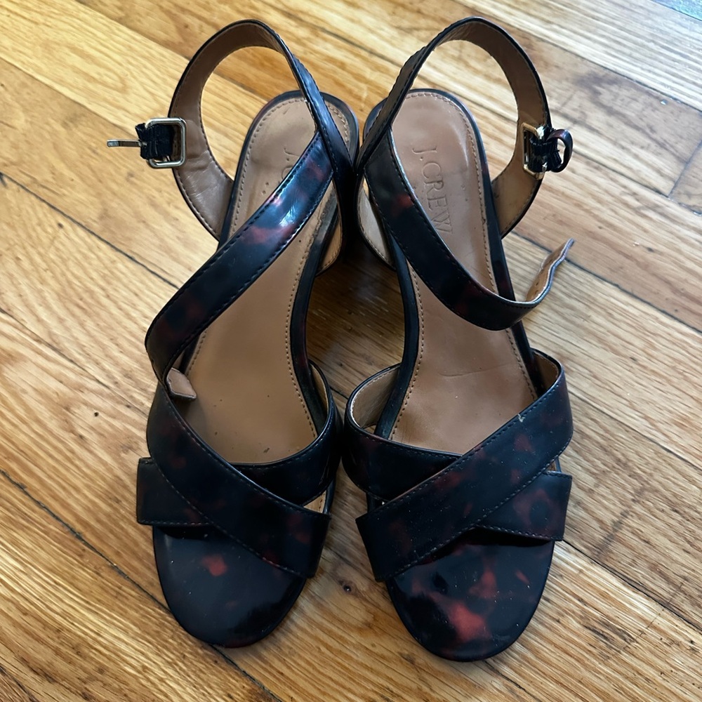 J. Crew Tortoiseshell Patterned Crisscross Block … - image 2